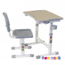 Комплект детская парта + стул Fun Desk Piccolino II серый