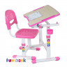 Комплект детская парта + стул Fun Desk Piccolino II розовый