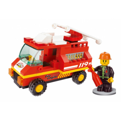 Конструктор Sluban Пожарная машина мини M38-B0173