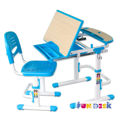 Комплект детская парта + стул Fun Desk Sorriso синий