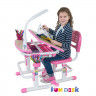 Комплект детская парта + стул Fun Desk Sorriso розовый