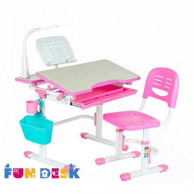 Комплект детская парта + стул Fun Desk Lavoro розовый